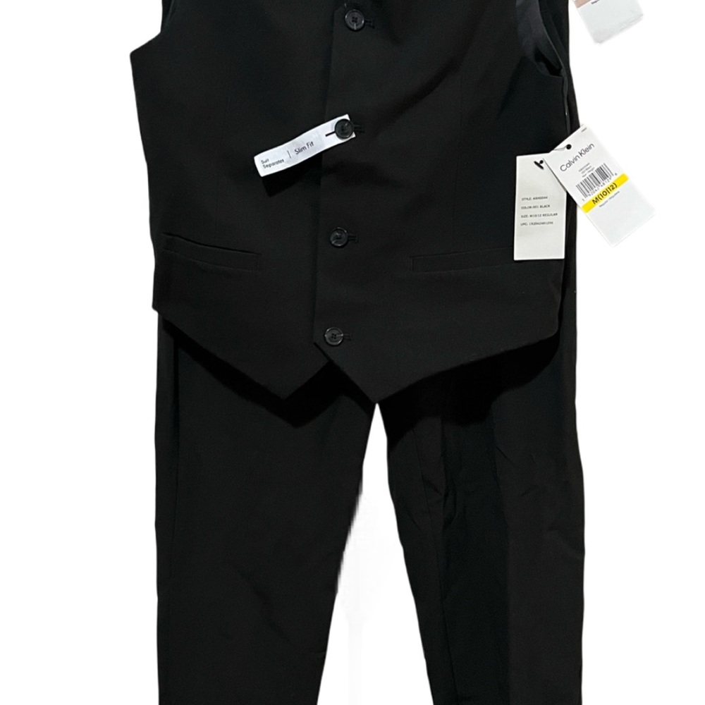Calvin Klein - Black Suit Vest & Pants Set